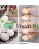 Прозрачна стойка за 21 броя яйца